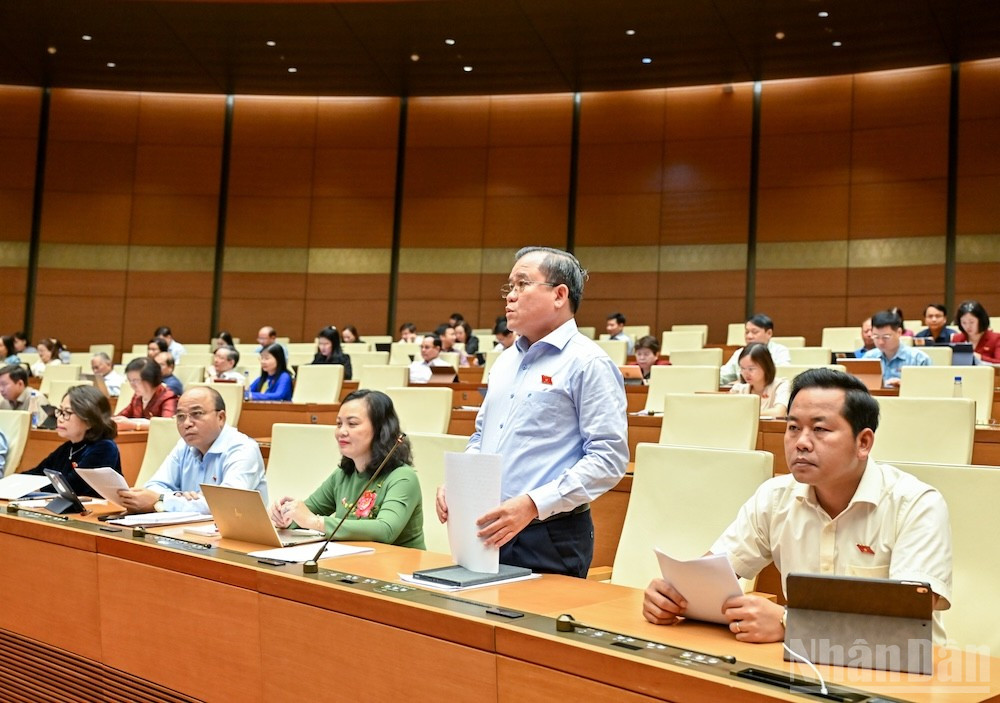 Đại biểu Nguyễn Tâm Hùng (Đoàn Bà Rịa-Vũng Tàu). (Ảnh: DUY LINH) ndo_br_nguyen-tam-hung-ba-ria.jpg
