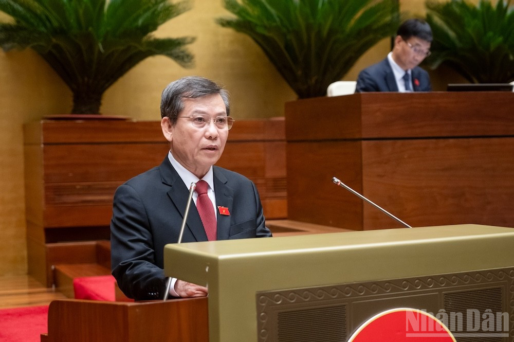 Chánh án Toà án nhân dân tối cao Lê Minh Trí. (Ảnh: DUY LINH) ndo_br_chanh-an-le-minh-tri.jpg