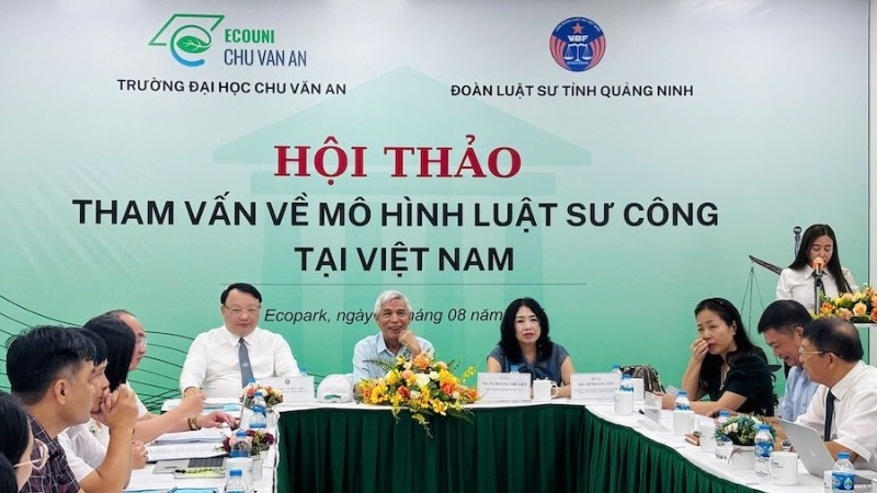 Quang cảnh hội thảo. (Ảnh: TH) hthao-luat-su-cong-4006.jpg