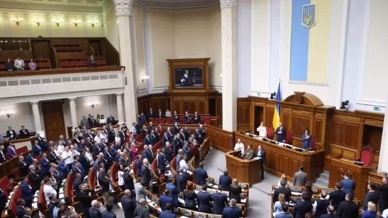 Toàn cảnh một phiên họp Quốc hội Ukraine tại Kiev. (Ảnh tư liệu: THX/TTXVN)