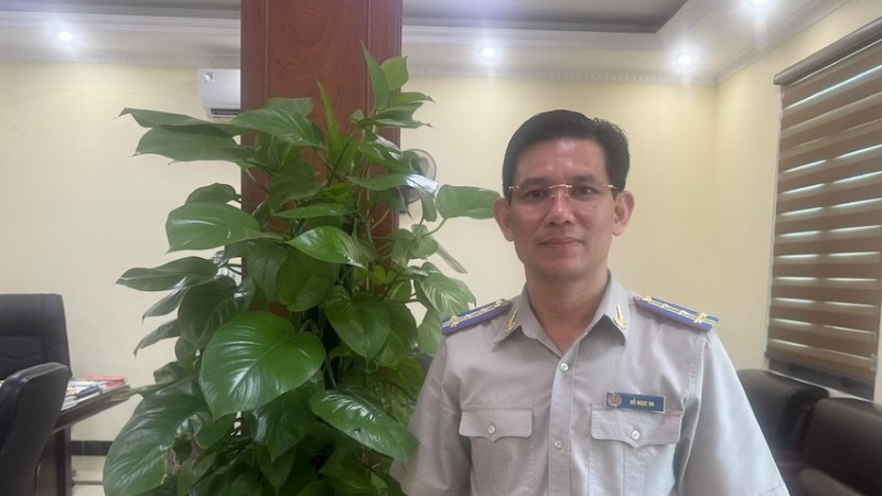 Ông Đỗ Ngọc Ba, Cục trưởng Thi hành án dân sự tỉnh Lào Cai. (Ảnh: THU HẰNG) anh-ba-chuan-4155.jpg