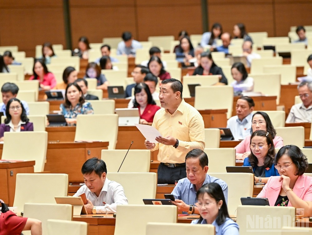 Đại biểu Thạch Phước Bình (Đoàn Trà Vinh). (Ảnh: DUY LINH) ndo_br_thach-phuoc-binh-tra-vinh.jpg