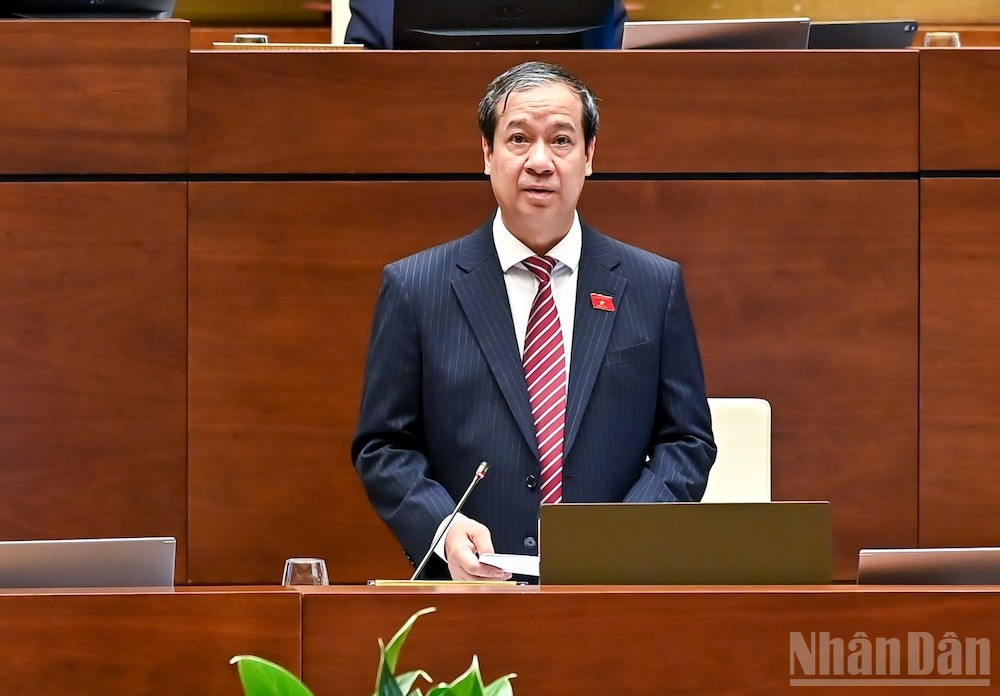 Bộ trưởng Giáo dục và Đào tạo Nguyễn Kim Sơn. (Ảnh: DUY LINH) ndo_br_bo-truong-nguyen-kim-son.jpg