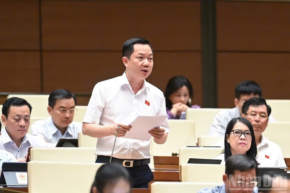 Đại biểu Trịnh Xuân An (Đoàn Đồng Nai). (Ảnh: DUY LINH) ndo_br_db-trinh-xuan-an.jpg