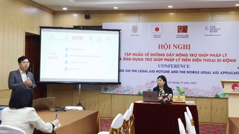 Hội nghị tập huấn về Đường dây nóng Trợ giúp pháp lý. (Ảnh: TL)