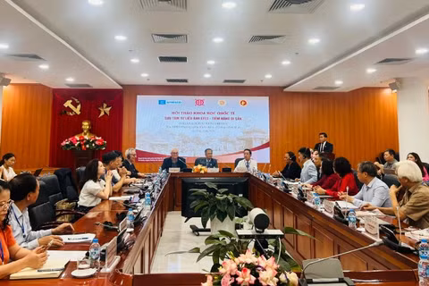 Toàn cảnh hội thảo khoa học quốc tế. 