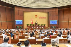 Quang cảnh phiên họp của Quốc hội, sáng 16/6/2025. (Ảnh: DUY LINH)