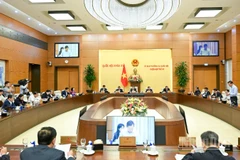 Quang cảnh phiên họp của Ủy ban Thường vụ Quốc hội. (Ảnh: DUY LINH)