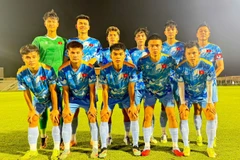 Đội hình xuất phát của U23 Việt Nam trong trận đấu giao hữu gặp U23 Qatar. (Ảnh: VFF)