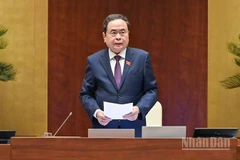 Chủ tịch Quốc hội Trần Thanh Mẫn phát biểu. (Ảnh: DUY LINH)