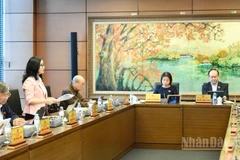 Quang cảnh phiên thảo luận tổ của Quốc hội, sáng 6/11/2025. (Ảnh: DUY LINH)