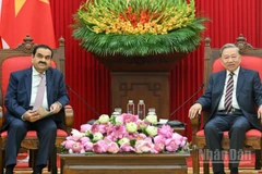 Tổng Bí thư Tô Lâm tiếp ông Gautam Adani, Chủ tịch Tập đoàn Adani. (Ảnh: DUY LINH)