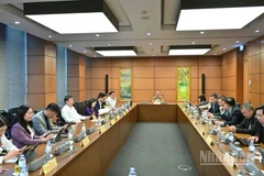 Quang cảnh phiên thảo luận tại tổ của Quốc hội, chiều 3/11/2025. (Ảnh: DUY LINH)