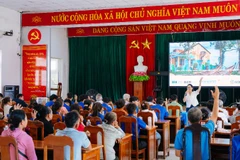 Tổ chức tham vấn cộng đồng về quy hoạch Tam Thanh. (Ảnh: Dự án ISCB)