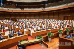 Quang cảnh phiên họp của Quốc hội, sáng 27/6/2025. (Ảnh: DUY LINH)