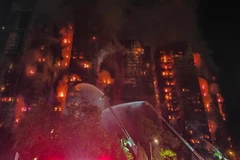 Hiện trường vụ cháy. (Ảnh: Xinhua)