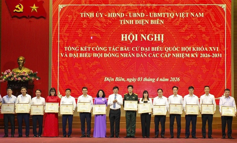 Điện Biên Tuyên Dương Tập Thể, Cá Nhân Xuất Sắc Trong Công Tác Bầu Cử