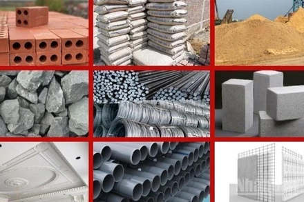 Ảnh minh họa: Các loại vật liệu dùng trong lĩnh vực xây dựng.