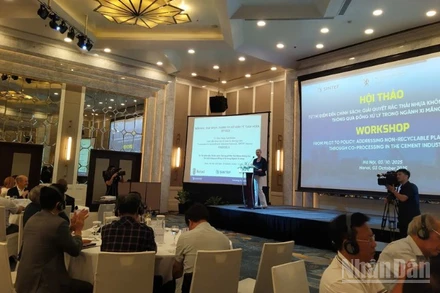 Bà Hilde Solbakken, Đại sứ Na Uy tại Việt Nam phát biểu khai mạc hội nghị.