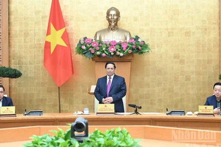 Thủ tướng Phạm Minh Chính chủ trì Phiên họp lần thứ 26 Ban Chỉ đạo Quốc gia về IUU. (Ảnh: Trần Hải)