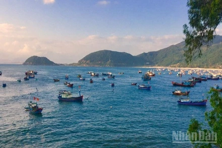 Bình minh tại vùng biển Vũng Rô.