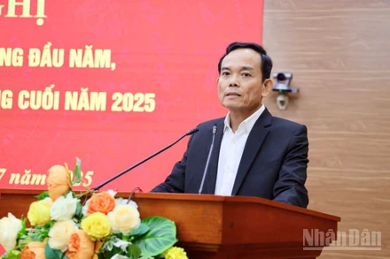 Đồng chí Trần Lưu Quang phát biểu chỉ đạo hội nghị.