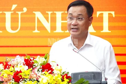 Bí thư Tỉnh ủy Quảng Trị Lê Ngọc Quang phát biểu kết luận hội nghị.