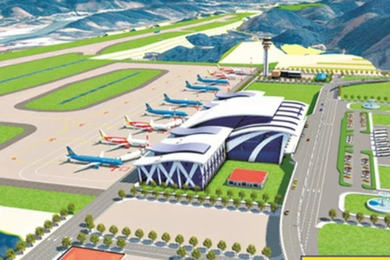 Phối cảnh tổng thể Cảng hàng không Sa Pa.