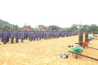 Các đơn vị tham gia phát động “Chiến dịch Quang Trung”. (Ảnh: CTV HQ) 