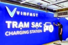 Tỉnh Thái Nguyên đã lắp đặt 131 trạm sạc xe điện. (Ảnh HẰNG NGA)