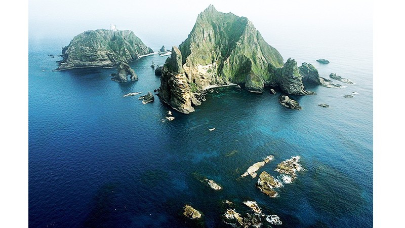 Quần đảo Dokdo/Takeshima. Ảnh: GETTY IMAGES