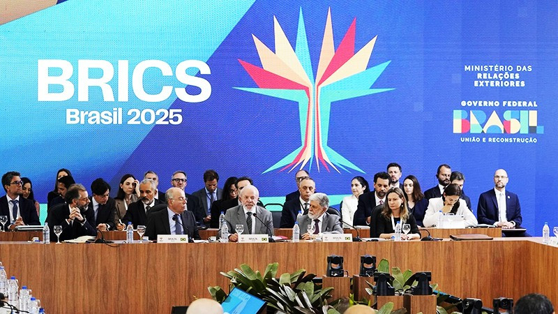 Các nhà lãnh đạo BRICS và đối tác tại Hội nghị thượng đỉnh Brazil. Ảnh: Sputnik Globe