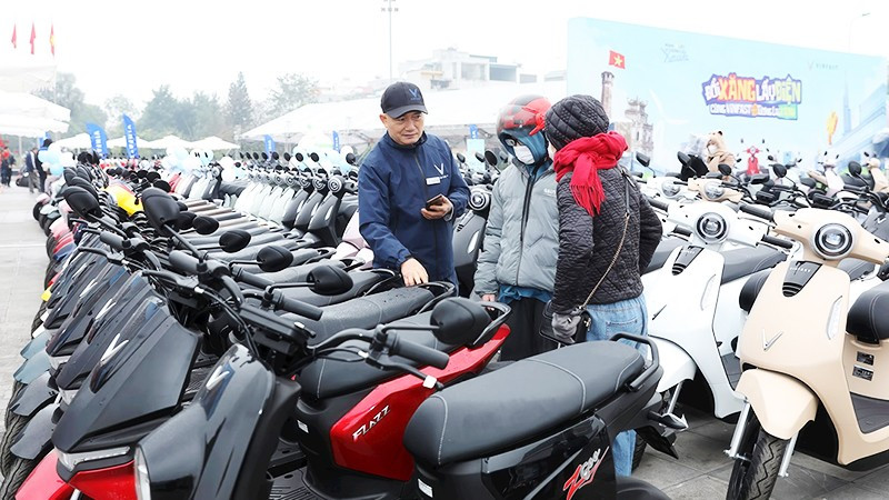 VinFast nhanh chóng phủ sóng nhờ dòng xe máy điện phổ thông. Ảnh: VINFAST