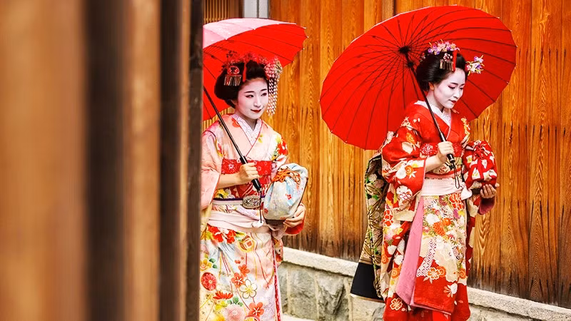 Những nàng geisha Nhật Bản qua ống kính của các nhiếp ảnh gia phương Tây. Ảnh: BOKKSU