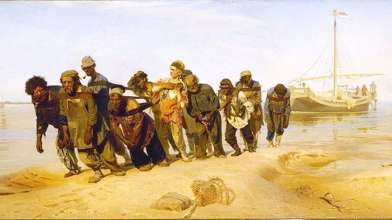 Bức tranh gốc của họa sĩ Ilya Repin. Ảnh: GETTYIMAGES