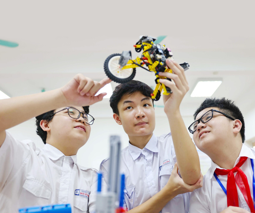 Nghị quyết 71 đã nhấn mạnh, giáo dục STEM là một trong những đột phá chiến lược. Ảnh: TTXVN