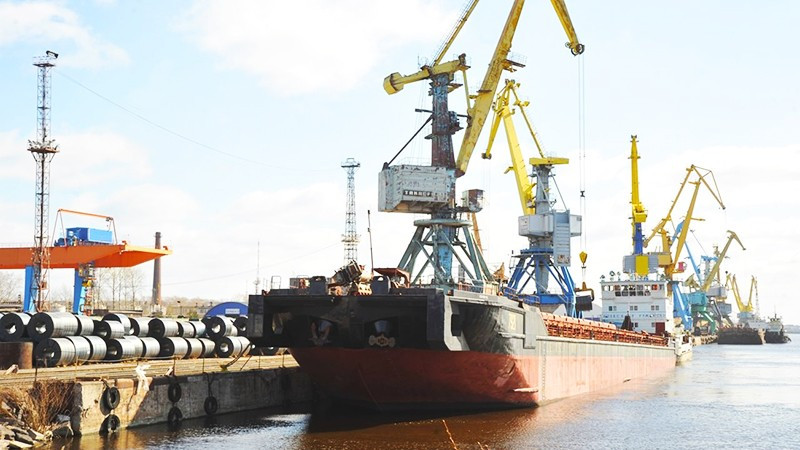 Cảng biển thương mại đầu tiên Arkhangelsk của Nga. Ảnh: PORT.TODAY