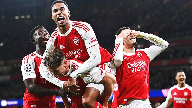 Arsenal đang duy trì thành tích toàn thắng ở Champions League.
