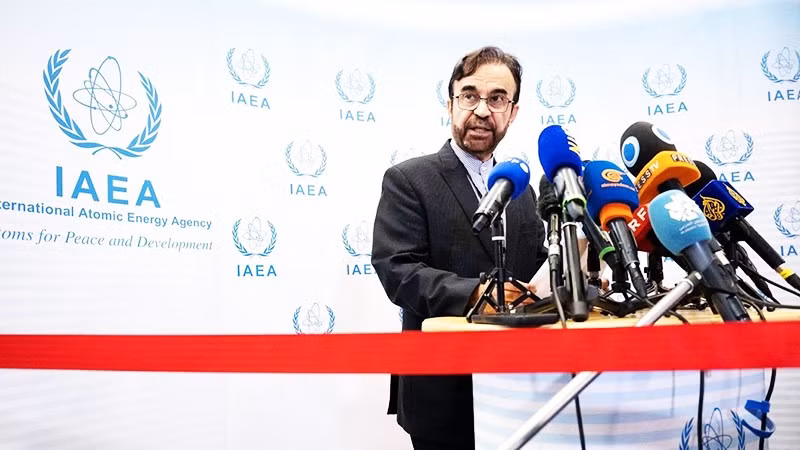 Đại sứ Iran tại IAEA, ông Reza Najafi. Ảnh: AP