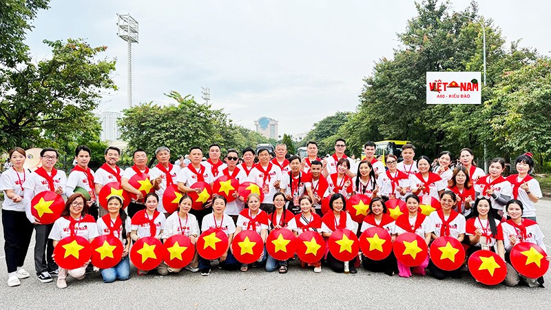 Khối kiều bào tại sự kiện kỷ niệm A80.