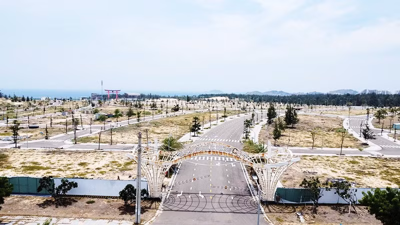 Đến nay, Khu đô thị Nhơn Hội New City vẫn khá hoang vắng.