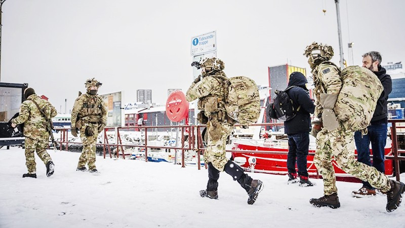 Binh sĩ Đức trong một đợt huấn luyện tại Greenland. Ảnh: DW