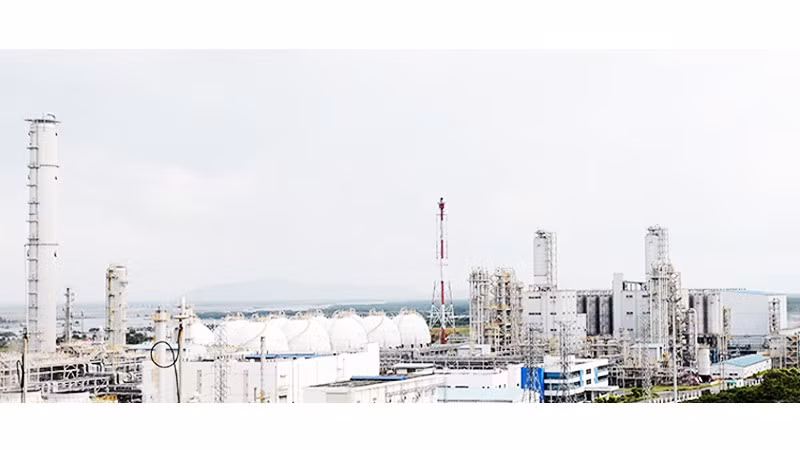 Kho ngầm chứa khí dầu mỏ hóa lỏng (LPG) do Tập đoàn Hyosung (Hàn Quốc) đầu tư tại Khu công nghiệp Cái Mép (TP Hồ Chí Minh). Ảnh: KHIẾU MINH