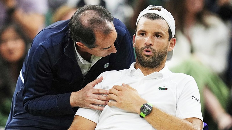 Grigor Dimitrov thường không gặp may trong những thời khắc quan trọng nhất.