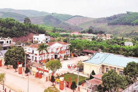 Một góc xã vùng cao Kỳ Thượng, Quảng Ninh. (Ảnh QUANG THỌ)