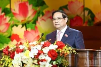 Thủ tướng Chính phủ Phạm Minh Chính phát động phong trào thi đua trong cả nước. (Ảnh: TRẦN HẢI)