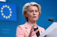Chủ tịch Ủy ban châu Âu (EC) Ursula von der Leyen. (Ảnh: THX/TTXVN)