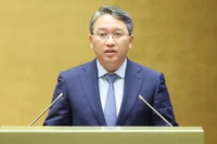 Bộ trưởng Tư pháp Nguyễn Hải Ninh trình bày Báo cáo về công tác thi hành án năm 2025. (Ảnh: DUY LINH)