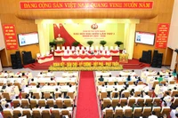 Toàn cảnh phiên trù bị Đại hội đại biểu Đảng bộ tỉnh Tuyên Quang lần thứ I.