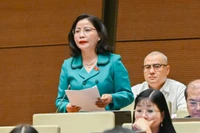 Đại biểu Nguyễn Thị Thu Nguyệt (Đoàn Đắk Lắk). (Ảnh: THỦY NGUYÊN)